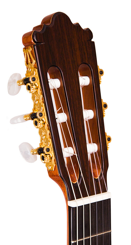 The Headstock of the Studio line of Ramirez guitars