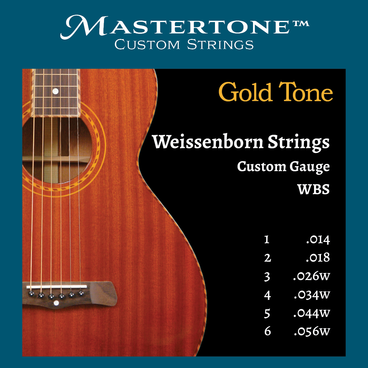 Gold Tone WB/L Weissenborn LH guitare slide hawaïenne pour